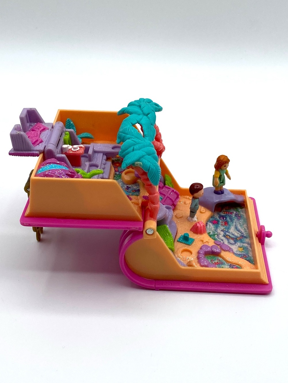 Vintage Bluebird Polly Pocket Glitter Island Storybook Compact 1995 - Picture 10 of 14